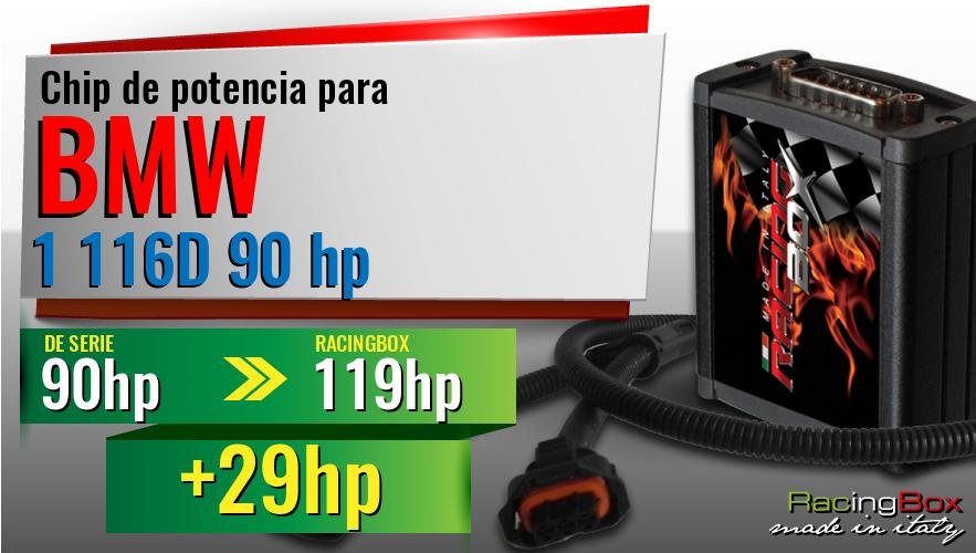 Chip de potencia Bmw 1 116D 90 hp aumento de potencia