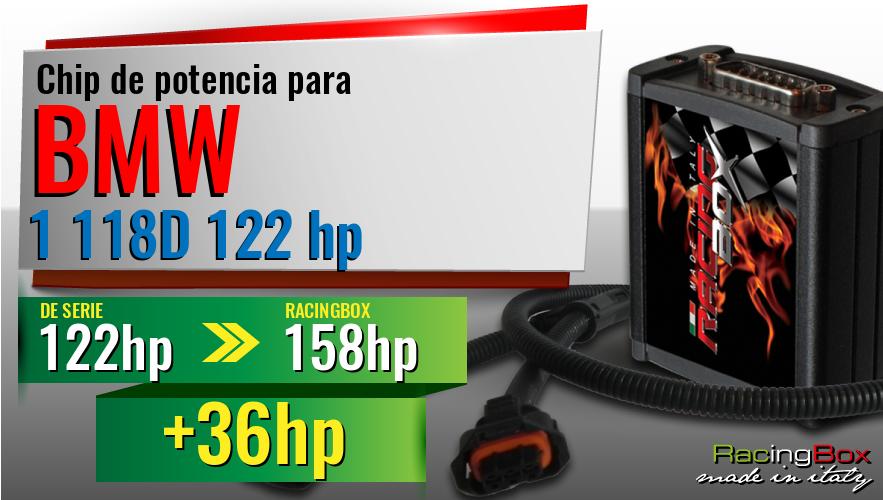 Chip de potencia Bmw 1 118D 122 hp aumento de potencia