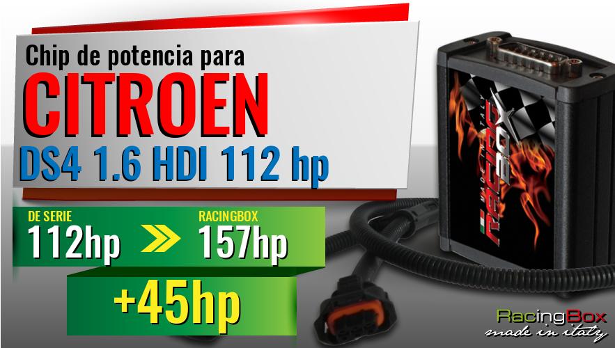 Chip de potencia Citroen DS4 1.6 HDI 112 hp aumento de potencia