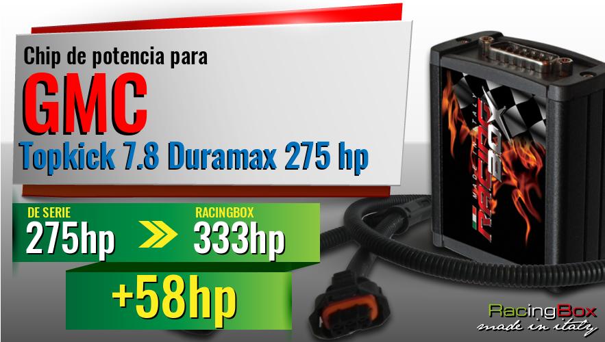 Chip de potencia GMC Topkick 7.8 Duramax 275 hp aumento de potencia