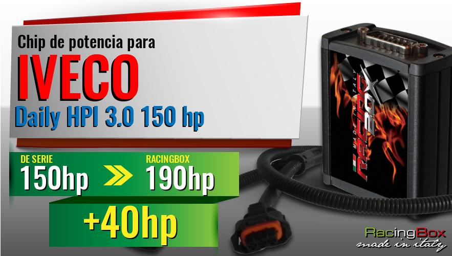 Chip de potencia Iveco Daily HPI 3.0 150 hp aumento de potencia