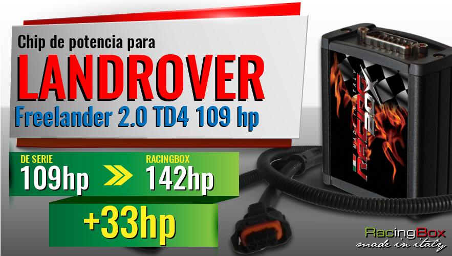 Chip de potencia Landrover Freelander 2.0 TD4 109 hp aumento de potencia