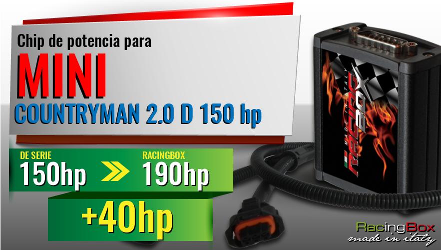 Chip de potencia Mini COUNTRYMAN 2.0 D 150 hp aumento de potencia