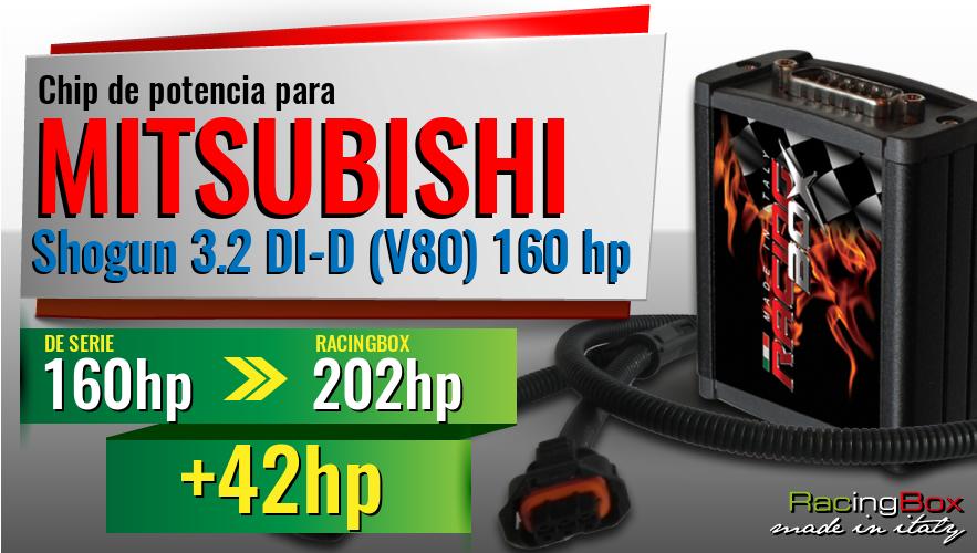 Chip de potencia Mitsubishi Shogun 3.2 DI-D (V80) 160 hp aumento de potencia