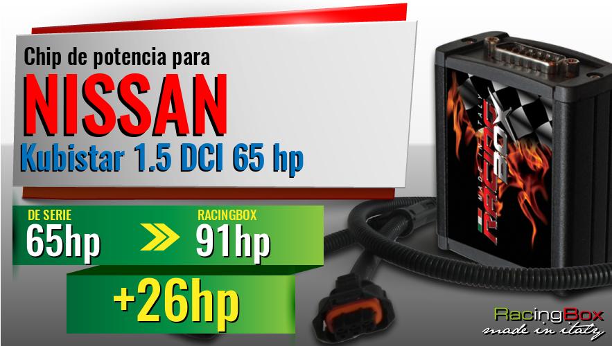 Chip de potencia Nissan Kubistar 1.5 DCI 65 hp aumento de potencia