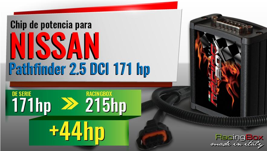 Chip de potencia Nissan Pathfinder 2.5 DCI 171 hp aumento de potencia