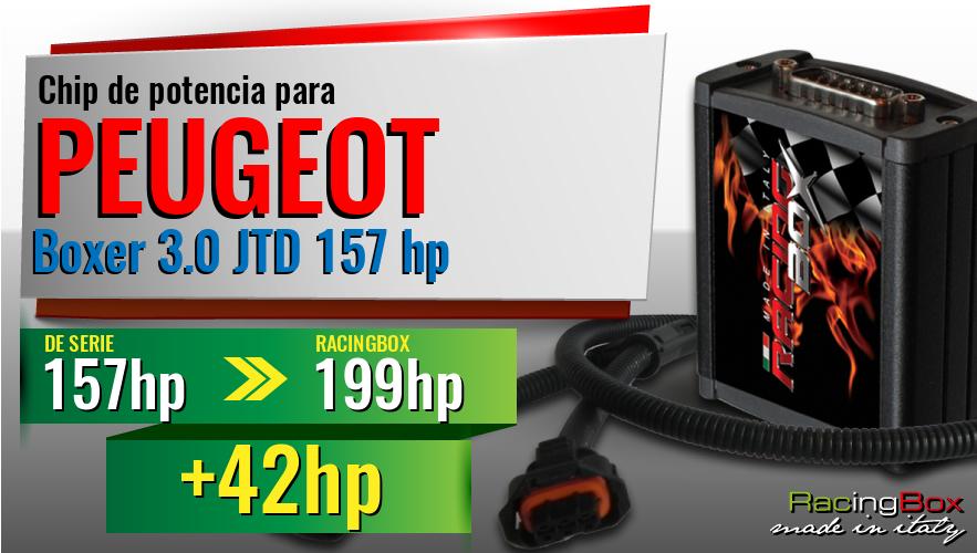 Chip de potencia Peugeot Boxer 3.0 JTD 157 hp aumento de potencia