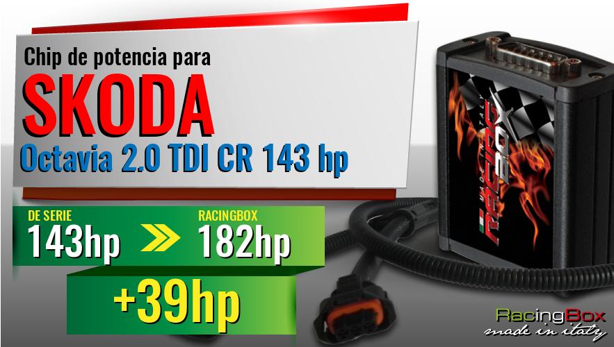 Chip de potencia Skoda Octavia 2.0 TDI CR 143 hp aumento de potencia