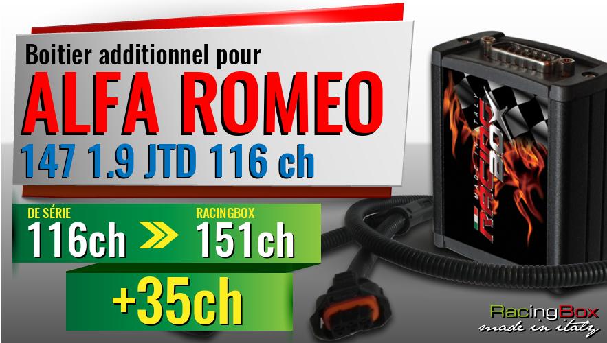 Boitier additionnel Alfa Romeo 147 1.9 JTD 116 ch augmentation de puissance