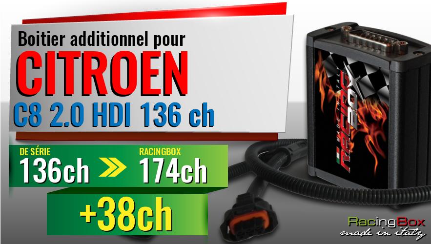 Boitier additionnel Citroen C8 2.0 HDI 136 ch augmentation de puissance