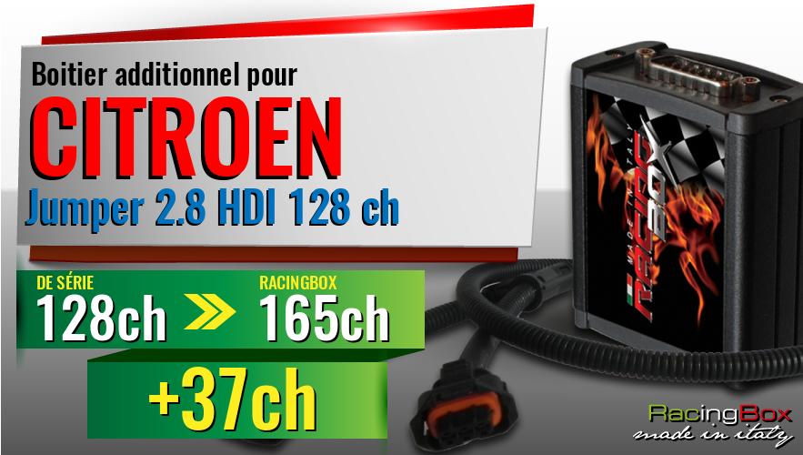 Boitier additionnel Citroen Jumper 2.8 HDI 128 ch augmentation de puissance