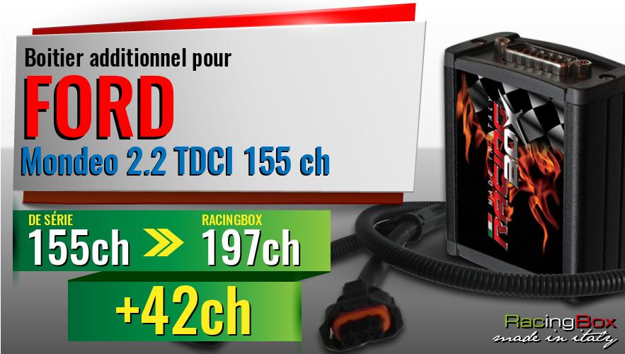 Boitier additionnel Ford Mondeo 2.2 TDCI 155 ch augmentation de puissance