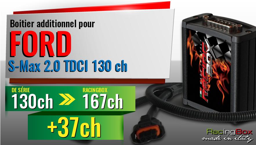 Boitier additionnel Ford S-Max 2.0 TDCI 130 ch augmentation de puissance