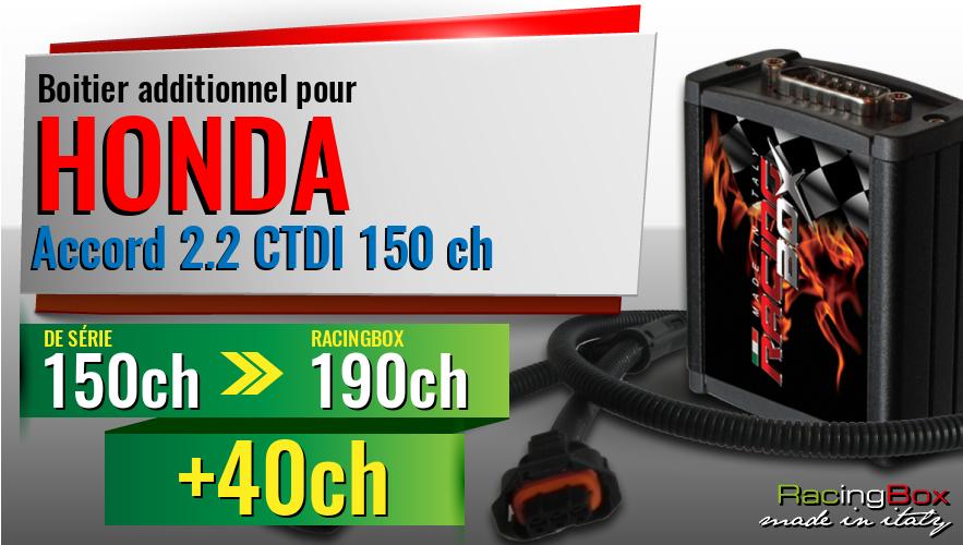 Boitier additionnel Honda Accord 2.2 CTDI 150 ch augmentation de puissance