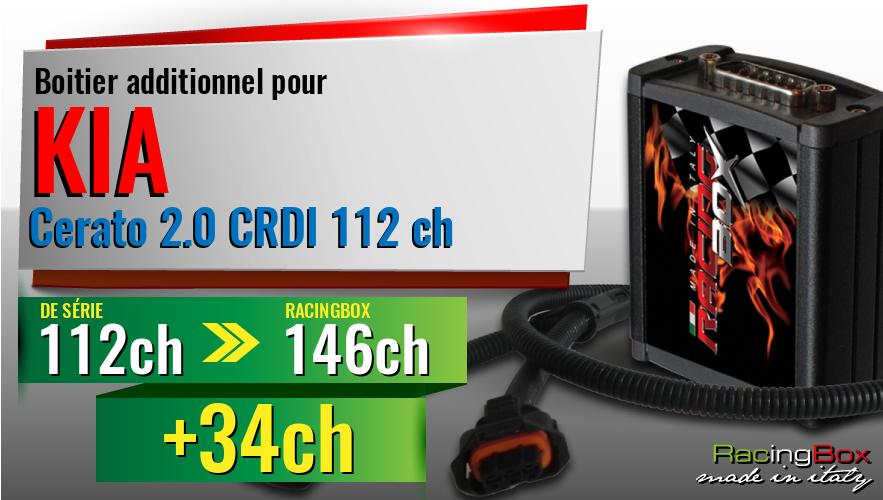 Boitier additionnel Kia Cerato 2.0 CRDI 112 ch augmentation de puissance