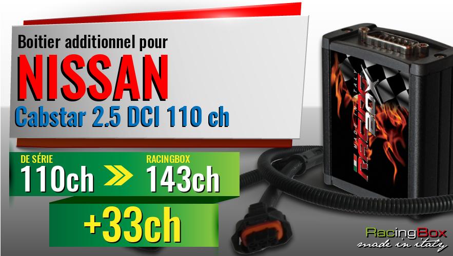 Boitier additionnel Nissan Cabstar 2.5 DCI 110 ch augmentation de puissance