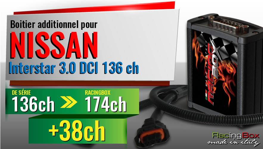 Boitier additionnel Nissan Interstar 3.0 DCI 136 ch augmentation de puissance