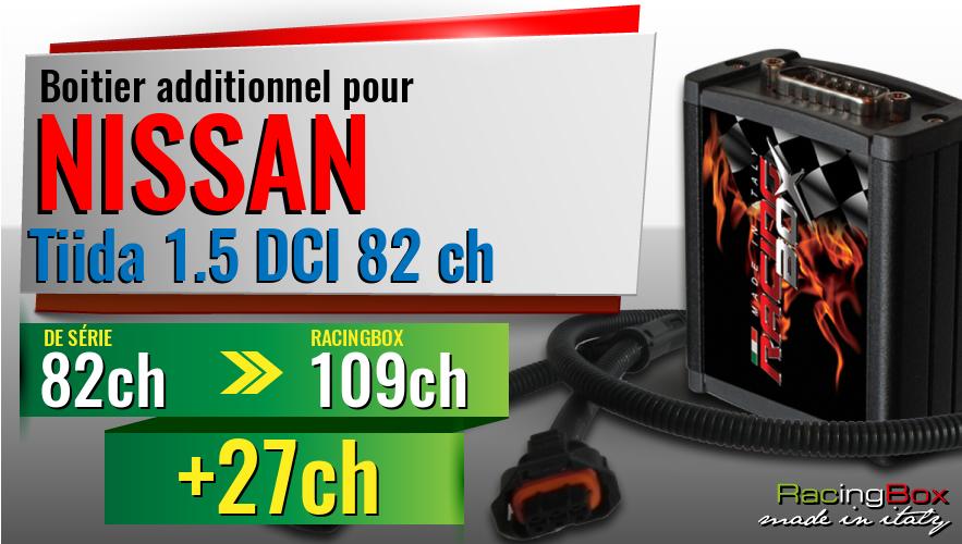 Boitier additionnel Nissan Tiida 1.5 DCI 82 ch augmentation de puissance