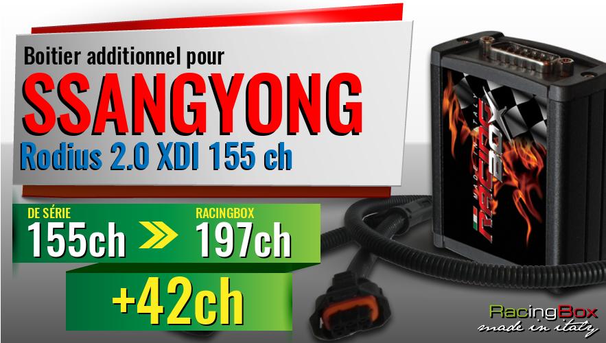 Boitier additionnel Ssangyong Rodius 2.0 XDI 155 ch augmentation de puissance