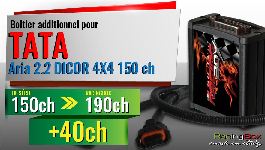 Boitier additionnel Tata Aria 2.2 DICOR 4X4 150 ch augmentation de puissance