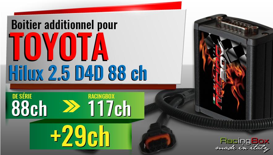 Boitier additionnel Toyota Hilux 2.5 D4D 88 ch augmentation de puissance