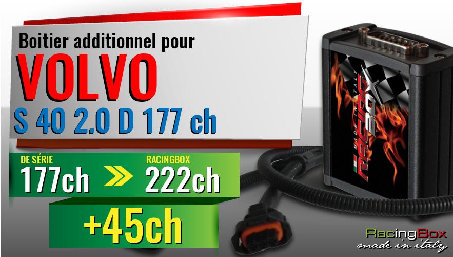 Boitier additionnel Volvo S 40 2.0 D 177 ch augmentation de puissance