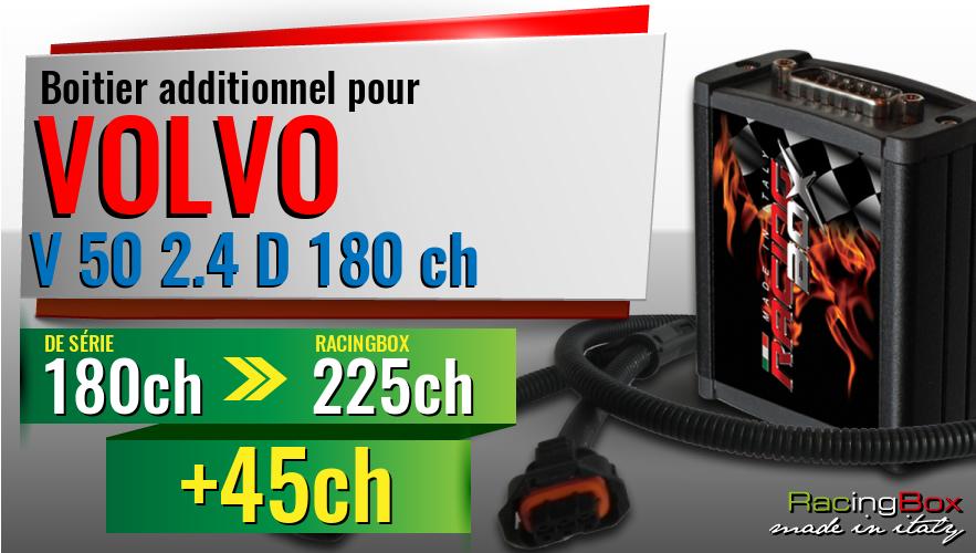 Boitier additionnel Volvo V 50 2.4 D 180 ch augmentation de puissance