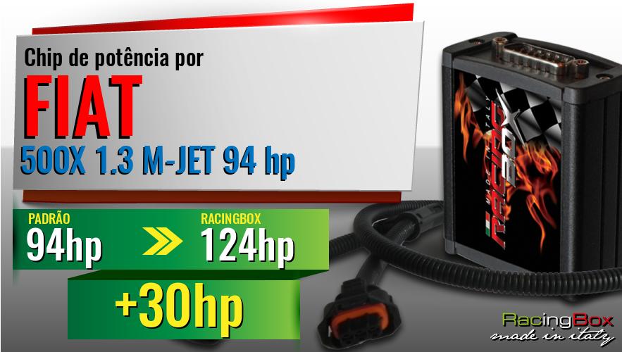 Chip de potência Fiat 500X 1.3 M-JET 94 hp aumento de potência