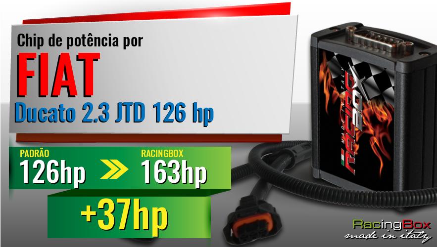 Chip de potência Fiat Ducato 2.3 JTD 126 hp aumento de potência