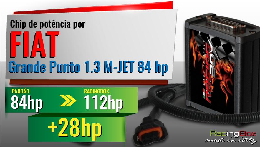 Chip de potência Fiat Grande Punto 1.3 M-JET 84 hp aumento de potência