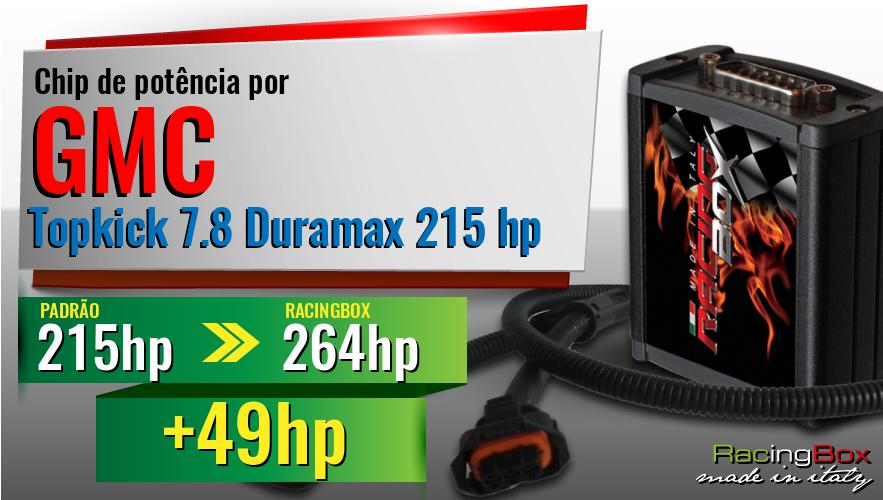 Chip de potência GMC Topkick 7.8 Duramax 215 hp aumento de potência