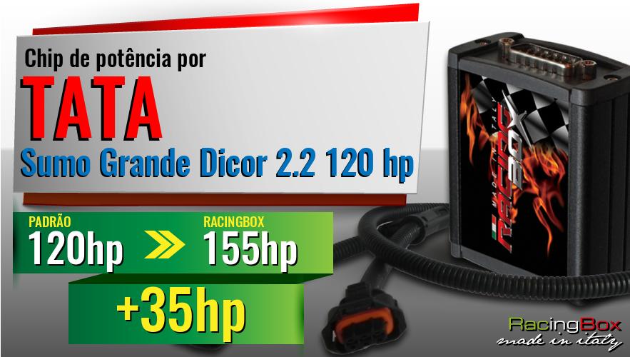 Chip de potência Tata Sumo Grande Dicor 2.2 120 hp aumento de potência