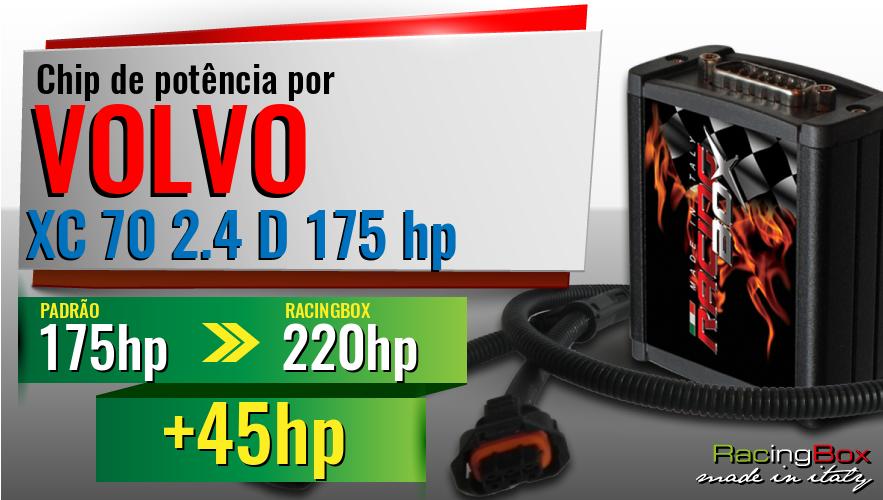 Chip de potência Volvo XC 70 2.4 D 175 hp aumento de potência