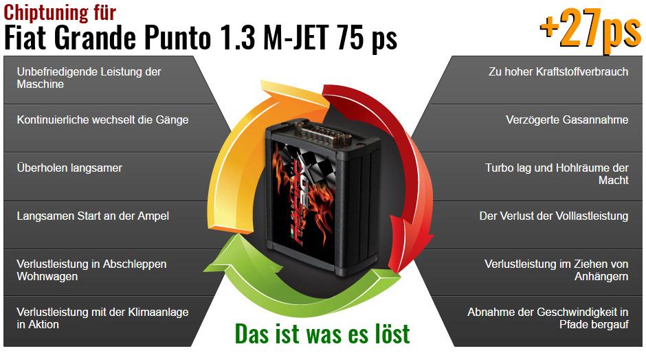 Chiptuning Fiat Grande Punto 1.3 M-JET 75 ps das ist was es löst