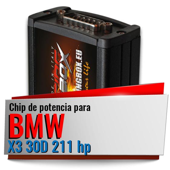 Chip de potencia Bmw X3 30D 211 hp