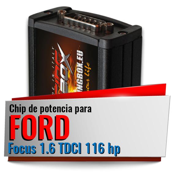 Chip de potencia Ford Focus 1.6 TDCI 116 hp