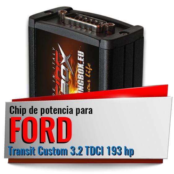 Chip de potencia Ford Transit Custom 3.2 TDCI 193 hp